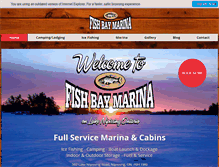 Tablet Screenshot of fishbaymarina.com